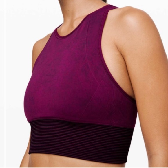 LULULEMON Athletica Ebb To Train Bra Wash in Marvel/Black/Black Sportsbra 10 - Picture 2 of 11